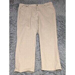 Earl Jeans Womens Size 16 Tan‎ Denim Stretch Cotton Spandex Jean Measures 38x27